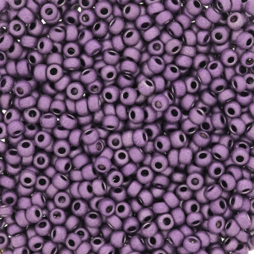 Preciosa Seed beads 11/0 2 mm - Terra Metallic Matt - Lilac x20g