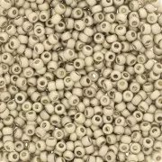 Preciosa Seed Beads 11/0 2 mm - Terra Metallic Matte - Silver x20g