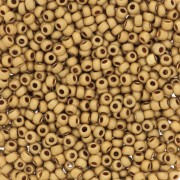 Preciosa Seed beads 11/0 2 mm - Terra Metallic Matt - Gold x20g