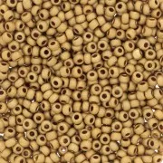 Preciosa Seed beads 11/0 2 mm - Terra Metallic Matt - Gold x20g
