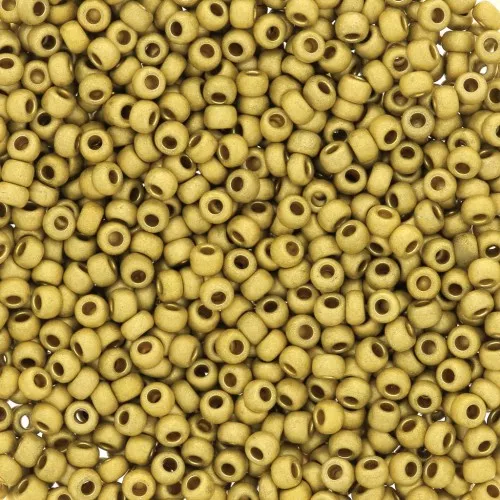 Preciosa Seed Beads 11/0 2 mm - Matte Metallic Terra - Zest x20g