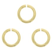 Open rings 5x0.8 mm - Gold-plated 3 microns x4