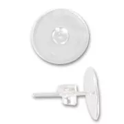 925 Sterling Silver 11mm earstuds x2