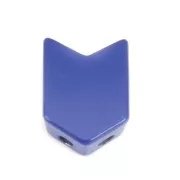 11.5x8mm Arrow shaped zamac bead - Dark Blue x1