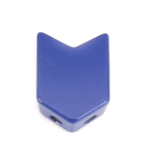 11.5x8mm Arrow shaped zamac bead - Dark Blue x1