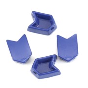 11.5x8mm Arrow shaped zamac bead - Dark Blue x1