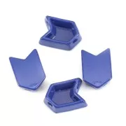 11.5x8mm Arrow shaped zamac bead - Dark Blue x1