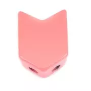 11.5x8mm Arrow shaped zamac bead - Antique Pink x1