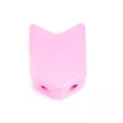 11.5x8mm Arrow shaped zamac bead - Pink x1