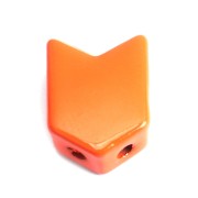 11.5x8mm Arrow shaped zamac bead - Orange x1