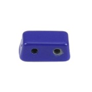 8x4mm Zamac rectangle-shaped bead - Dark Blue x1
