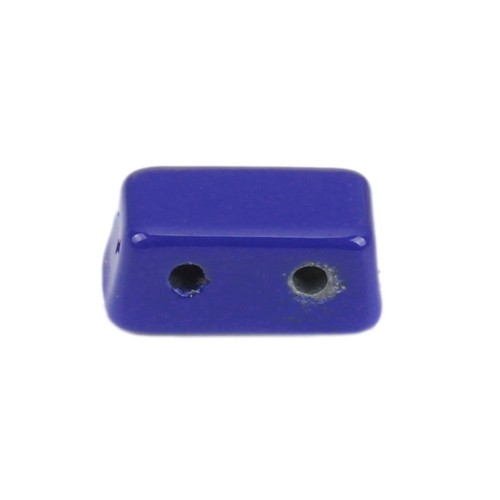 8x4mm Zamac rectangle-shaped bead - Dark Blue x1
