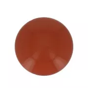 10mm Opaque resin cabochon - Terracotta x1