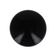 10mm Opaque resin cabochon - Black x1