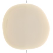 37x39mm Irregular opaque resin puck - Cream x1