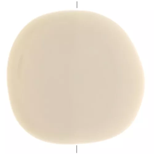 37x39mm Irregular opaque resin puck - Cream x1