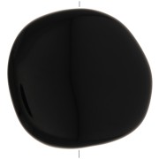 37x39mm Irregular opaque resin puck - Black x1