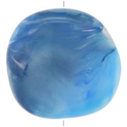 37x39mm Irregular resin puck - Marbled Light Blue x1|raw }}