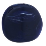 37x39mm Irregular resin puck - Marbled Navy Blue x1|raw }}