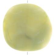 37x39mm Irregular resin puck - Marbled Lime Green x1