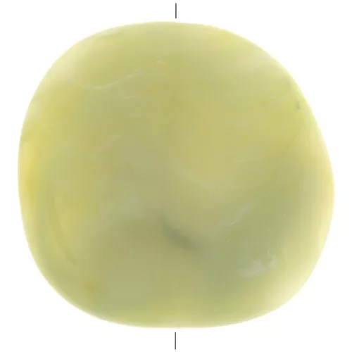 37x39mm Irregular resin puck - Marbled Lime Green x1