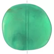 37x39mm Irregular resin puck - Marbled Green x1