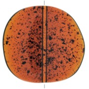 37x39mm Irregular transparent resin puck - Spotted Amber x1|raw }}