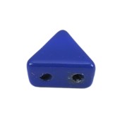 6x7mm Zamac triangle-shaped bead - Dark Blue x1