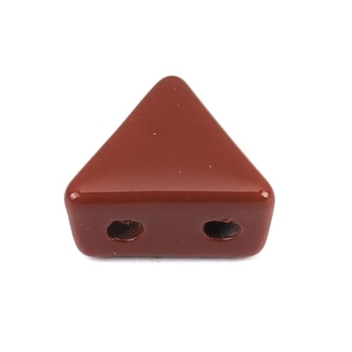 6x7mm Zamac triangle-shaped bead - Brown x1