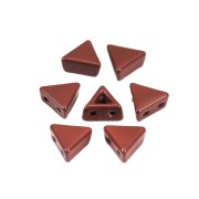 6x7mm Zamac triangle-shaped bead - Brown x1