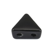 6x7mm Zamac triangle-shaped bead - Black x1