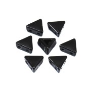 6x7mm Zamac triangle-shaped bead - Black x1