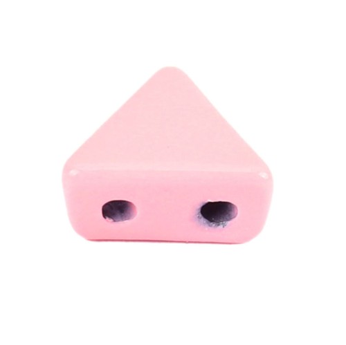 6x7mm Zamac triangle-shaped bead - Pink x1
