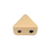 6x7mm Zamac triangle-shaped bead - Sand x1