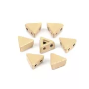 6x7mm Zamac triangle-shaped bead - Sand x1