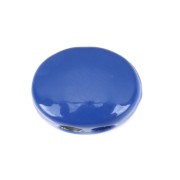 12x9.5mm Zamac oval-shaped bead - Dark Blue x1