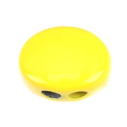12x9.5mm Zamac oval-shaped bead - Yellow x1