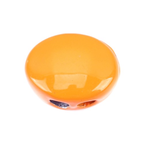 12x9.5mm Zamac oval-shaped bead - Orange x1