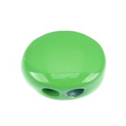 12x9.5mm Zamac oval-shaped bead - Green x1