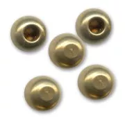 Bead terminators for 2mm cords Bronze tone x10
