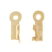 Mini end clip 1.2mm fine Gold plated x10