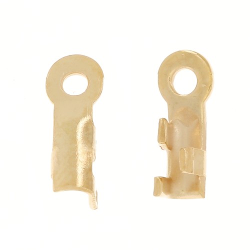 Mini end clip 1.2mm fine Gold plated x10