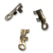Mini end clip 1.2mm Bronze tone x10