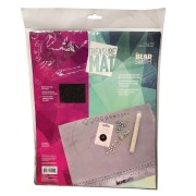 35.5x28cm Non-slip beading mat - Grey x1