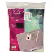 35.5x28cm Non-slip beading mat - Grey x1
