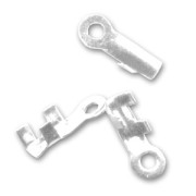 Mini end clip 1.2mm Silver tone x10|raw }}