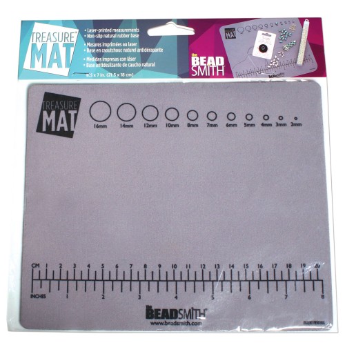 21.5x18cm Non-slip beading mat - Grey x1