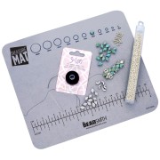 21.5x18cm Non-slip beading mat - Grey x1