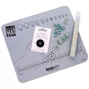 21.5x18cm Non-slip beading mat - Grey x1