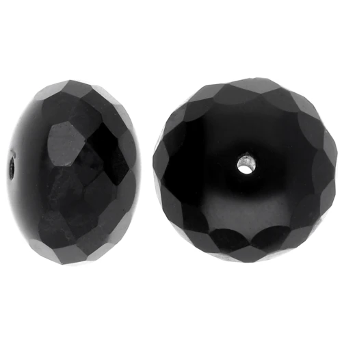 Bead donuts 17x11 mm - Jet x1